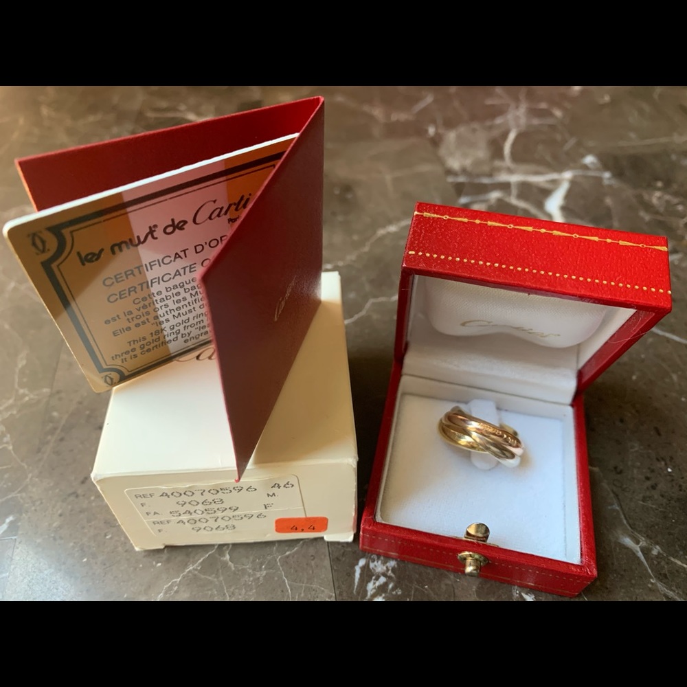 Authentic Cartier trinity rings